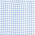 Sky blue gingham organic cotton muslin baby swaddle blanket