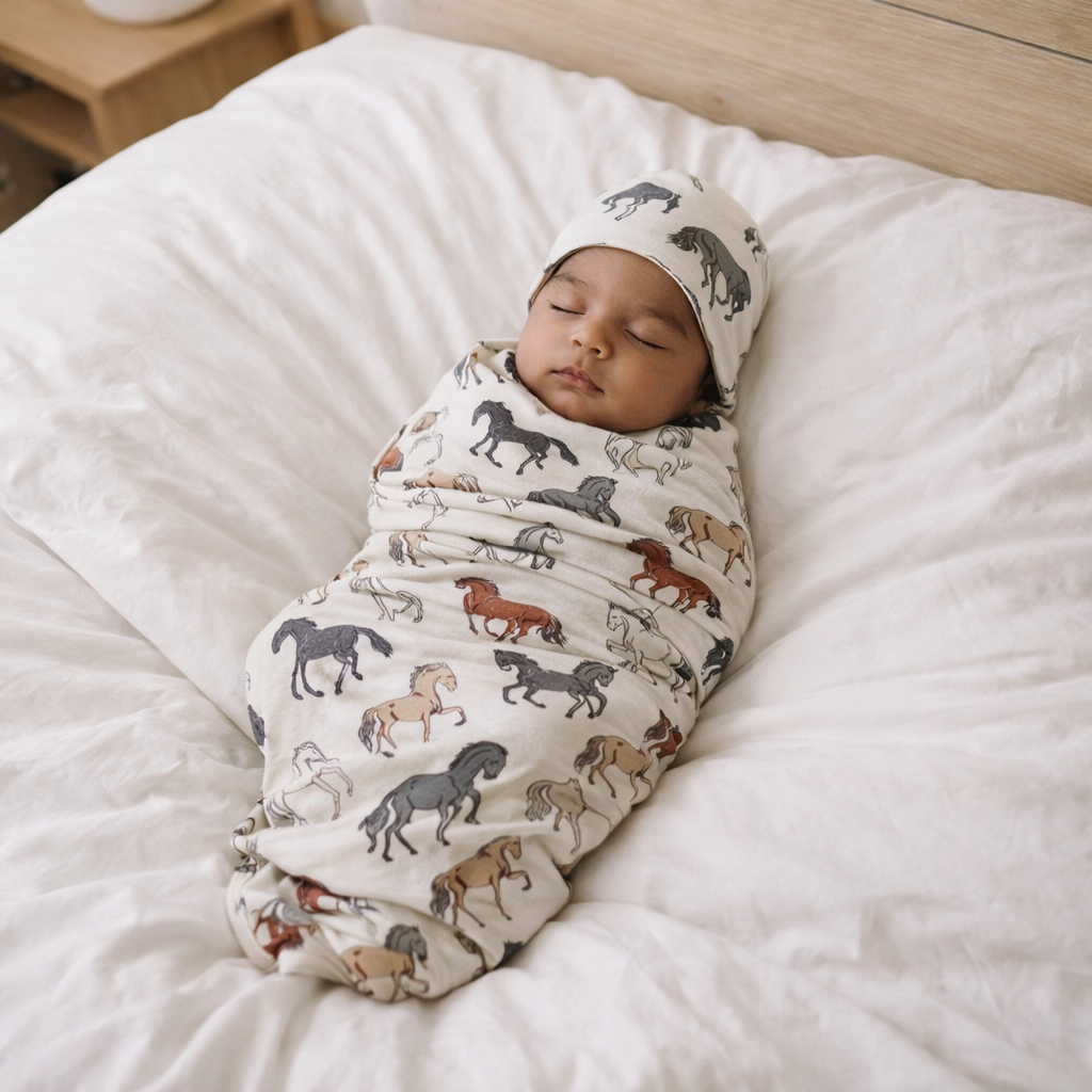 Hudson Beanie Swaddle Set