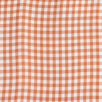 Clementine orange gingham organic cotton muslin baby swaddle blanket