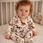 Hudson Long Sleeve Footie Set