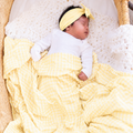 Yellow Gingham Swaddle - main product photo