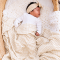 Beige Gingham Swaddle - main product photo