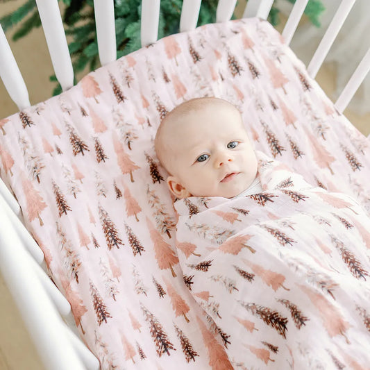 Celeste & Nova Pink Christmas Blanket