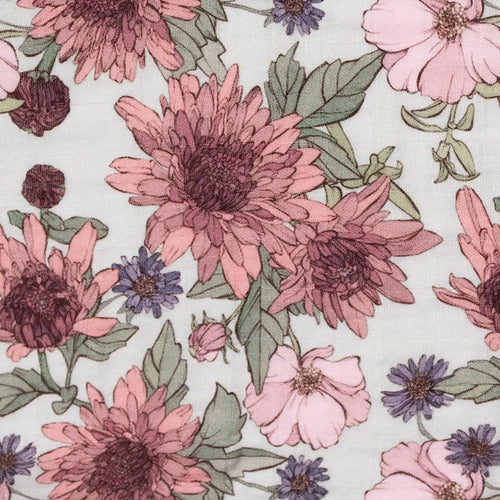 Eloise Swaddle fabric close-up showing the print and texture