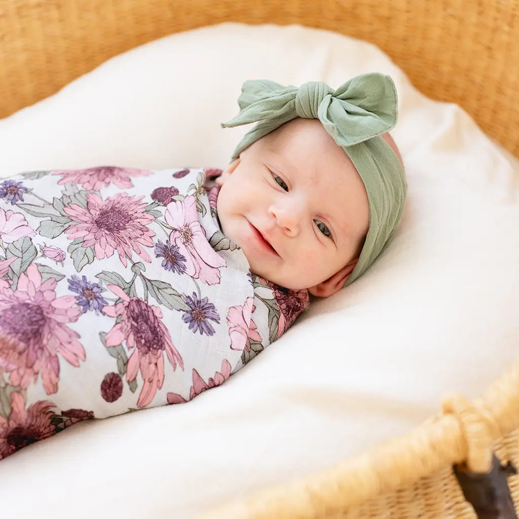 Purple muslin swaddle blankets hot sale