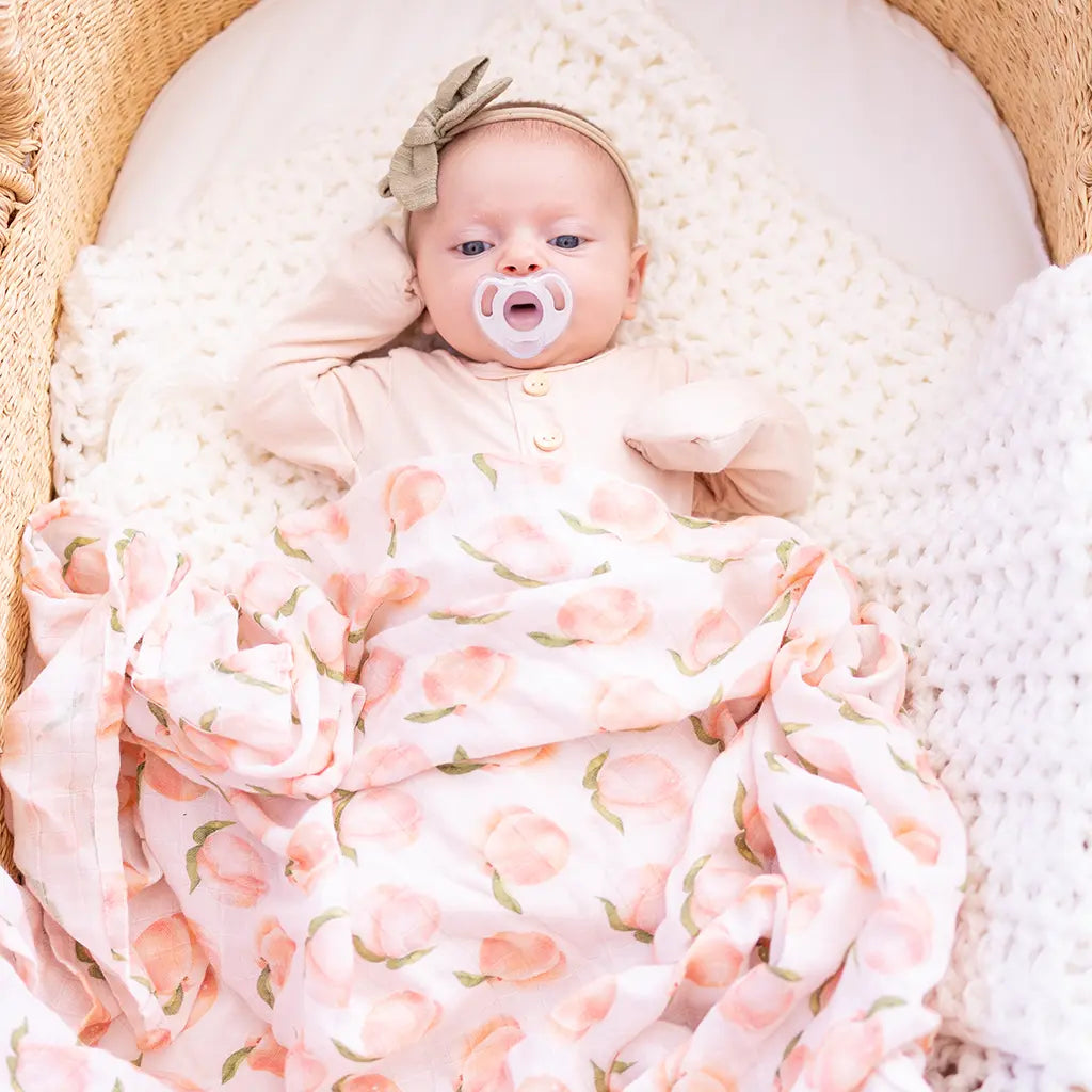 Peach swaddle hot sale blanket