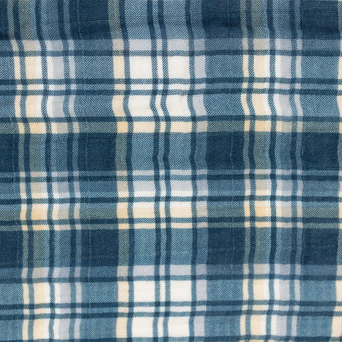 Levi Swaddle fabric close-up showing the print and texture